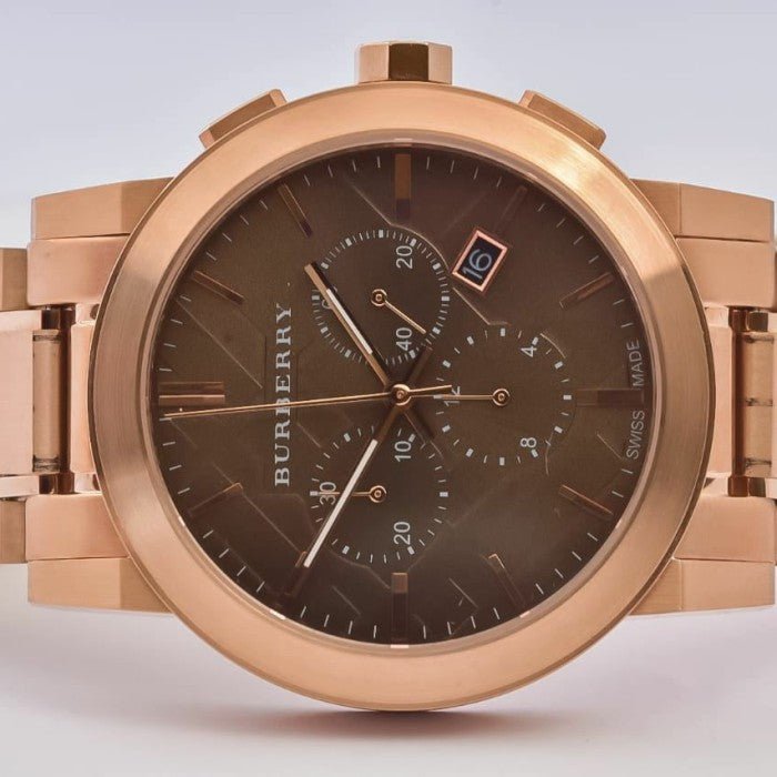  Shop Authentic Burberry The City Grey Dial Rose Gold Steel Strap Watch for Men - BU9353 - Luxxuri