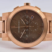  Shop Authentic Burberry The City Grey Dial Rose Gold Steel Strap Watch for Men - BU9353 - Luxxuri