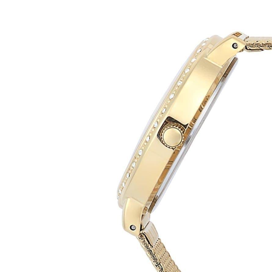  Shop Authentic Guess Willow Two Tine Dial Gold Mesh Bracelet Watch For Women - W0836L3 - Luxxuri
