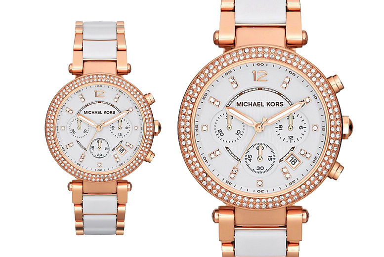 Shop Authentic Michael Kors Parker White Dial Two Tone Steel Strap Watch for Women - MK5774 - Luxxuri