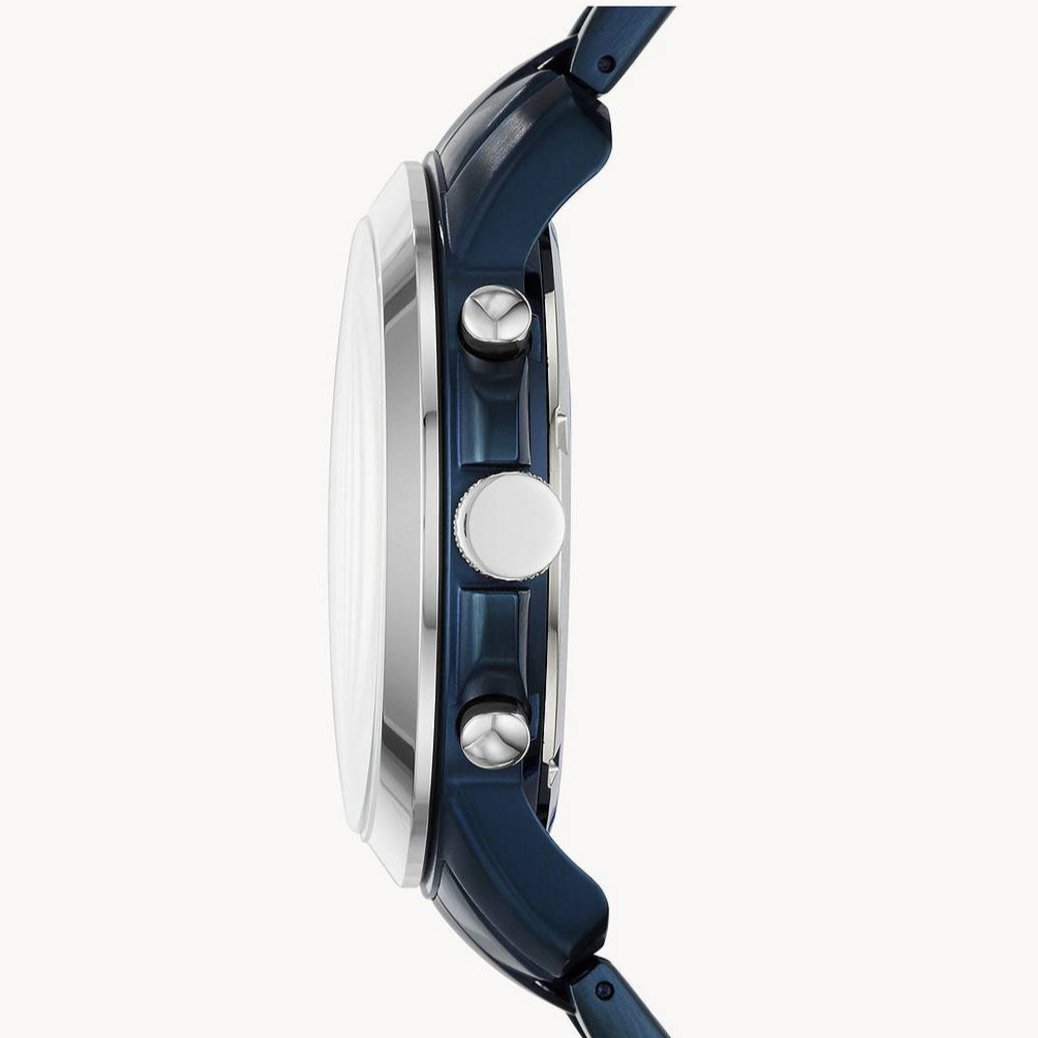  Shop Authentic Fossil Grant Chronograph Blue Dial Blue Steel Strap Watch for Men - FS5230 - Luxxuri