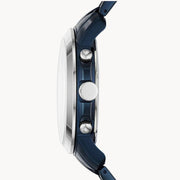  Shop Authentic Fossil Grant Chronograph Blue Dial Blue Steel Strap Watch for Men - FS5230 - Luxxuri