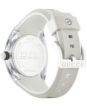  Shop Authentic Gucci Sync Quartz White Dial White Rubber Strap Unisex Watch - YA137302 - Luxxuri