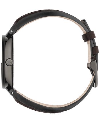  Shop Authentic Gucci Interlocking G XL Black Dial Red & Green Leather Strap Watch For Men - YA133206 - Luxxuri