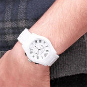  Shop Authentic Emporio Armani Chronograph Ceramic White Dial Watch For Women - AR1403 - Luxxuri