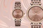  Shop Authentic Michael Kors Darci Quartz Brown Dial Brown Steel Strap Watch For Women - MK3416 - Luxxuri