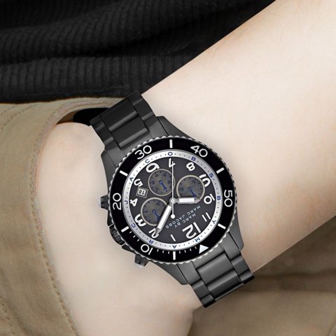  Shop Authentic Marc Jacobs Rock Chronograph Limited Edition Gray Dial Gray Steel Strap Watch for Women - MBM5025 - Luxxuri