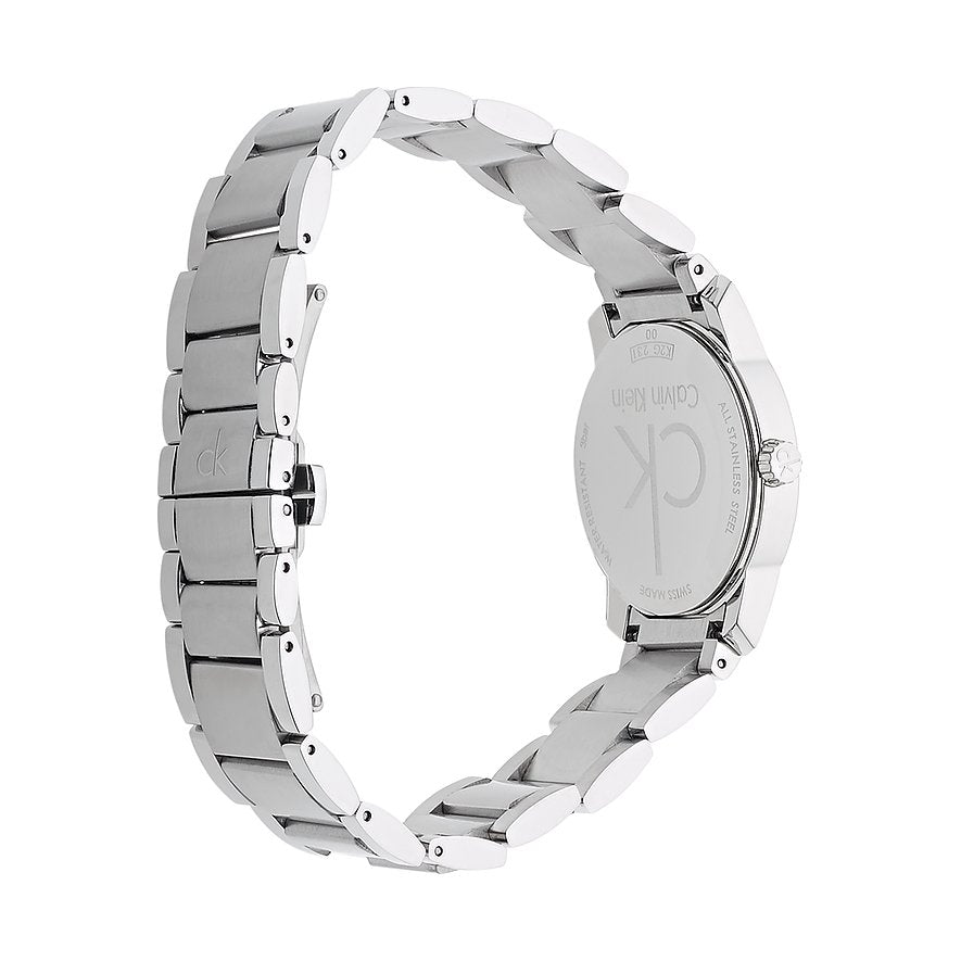  Shop Authentic Calvin Klein City Silver Dial Silver Steel Strap Watch for Women - K2G23126 - Luxxuri