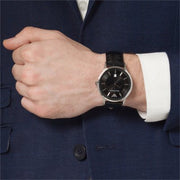  Shop Authentic Emporio Armani Renato Black Dial Leather Strap Watch For Men - AR2411 - Luxxuri