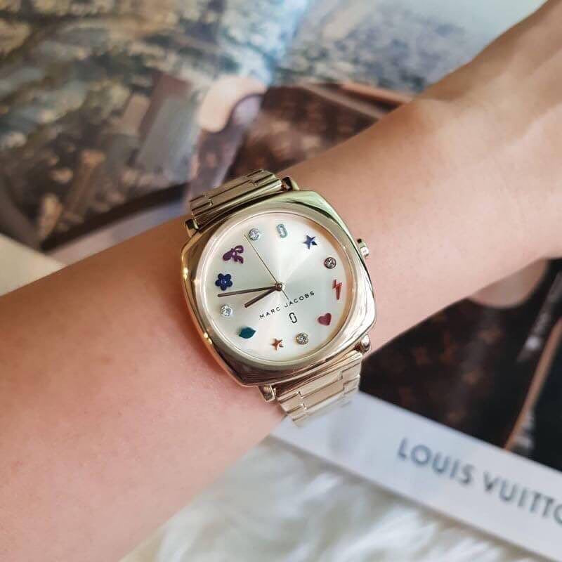  Shop Authentic Marc Jacobs Mandy Gold Dial Gold Steel Strap Watch for Women - MJ3549 - Luxxuri