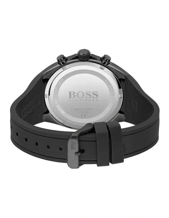  Shop Authentic Hugo Boss Distinct Black Dial Black Silicone Strap Watch for Men - 1513859 - Luxxuri