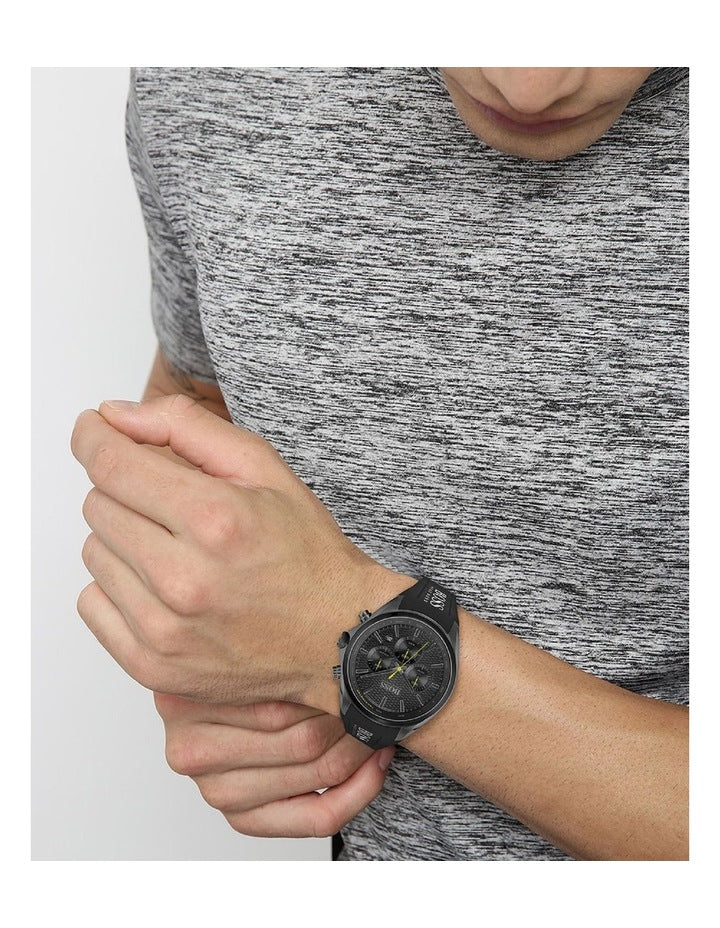  Shop Authentic Hugo Boss Distinct Black Dial Black Silicone Strap Watch for Men - 1513859 - Luxxuri