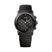  Shop Authentic Hugo Boss Modern Black Dial Black Rubber Strap Watch for Men - 1512639 - Luxxuri