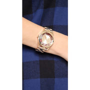  Shop Authentic Marc Jacobs Henry Skeleton Gold Dial Gold Steel Strap Watch for Women - MBM3263 - Luxxuri