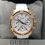  Shop Authentic Guess Catalina White Dial White Silicon Strap Watch For Women - W0562L1 - Luxxuri