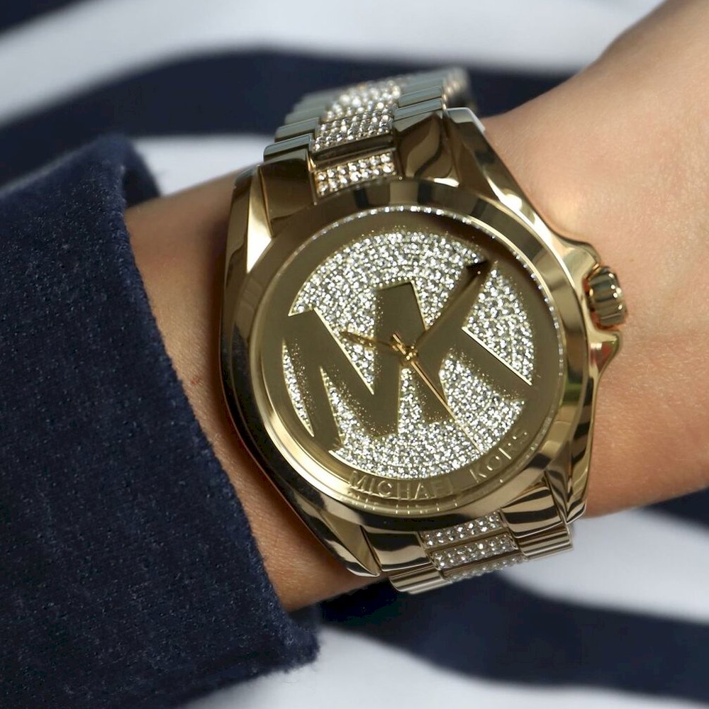  Shop Authentic Michael Kors Bradshaw Gold Dial Gold Steel Strap Watch for Women - MK6487 - Luxxuri