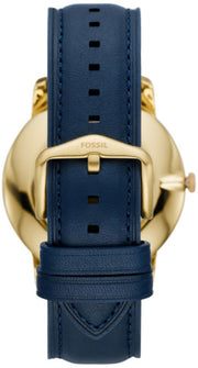  Shop Authentic Fossil The Minimalist 3H Analog Blue Dial Blue Leather Strap Watch for Men - FS5789 - Luxxuri