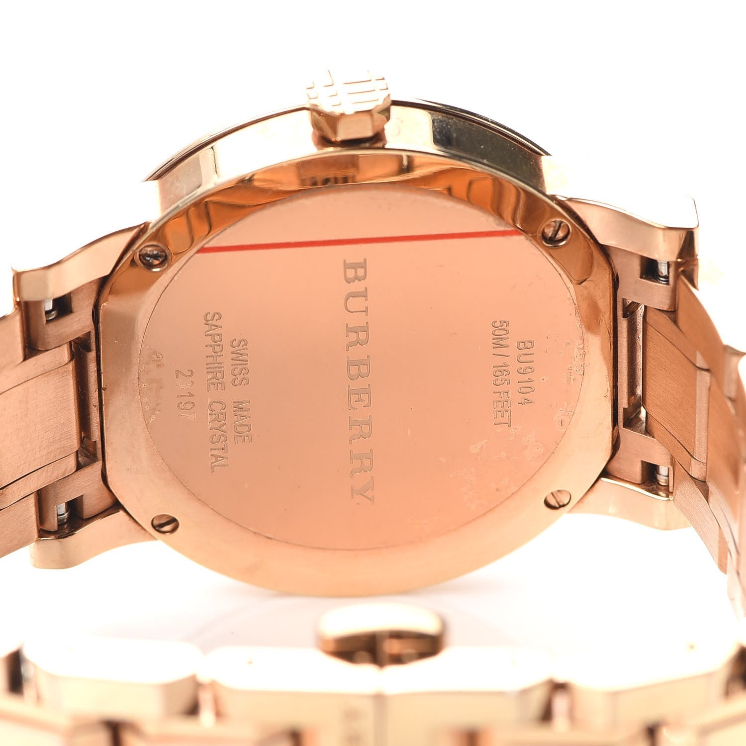  Shop Authentic Burberry The City White Dial Rose Gold Steel Strap Watch for Women - BU9104 - Luxxuri