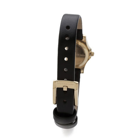  Shop Authentic Marc Jacobs Henry Dinky Black Dial Black Leather Strap Watch for Women - MBM1240 - Luxxuri