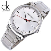  Shop Authentic Calvin Klein City Quartz White Dial Silver Steel Strap Watch for Men - K2G2G1Z6 - Luxxuri
