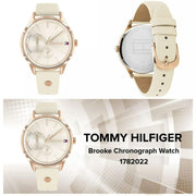  Shop Authentic Tommy Hilfiger Brooke Quartz White Dial Cream Leather Strap Watch for Women  - 1782022 - Luxxuri