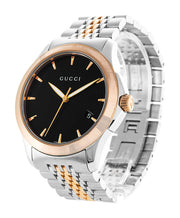  Shop Authentic Gucci G Timeless Black Dial Two Tone Steel Strap Watch For Men - YA126410 - Luxxuri