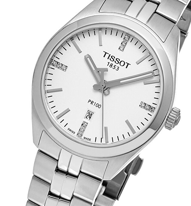  Shop Authentic Tissot T Classic PR 100 Lady Silver Dial Watch For Women - T101.210.11.036.00 - Luxxuri