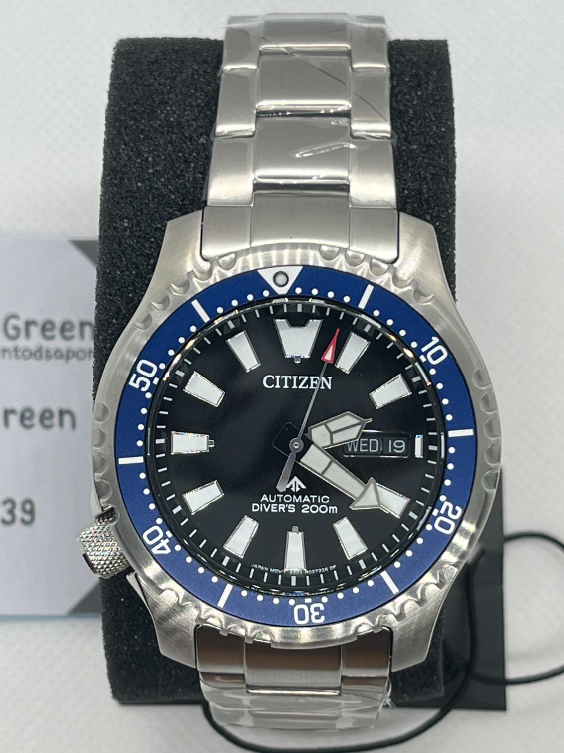  Shop Authentic Citizen Promaster Fugu Limited Edition Diver's 200m Automatic Black Dial Silver Steel Strap Watch For Men - NY0098-84E - Luxxuri