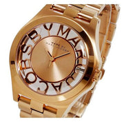  Shop Authentic Marc Jacobs Henry Rose Gold Dial Rose Gold Steel Strap Watch for Women - MBM3293 - Luxxuri