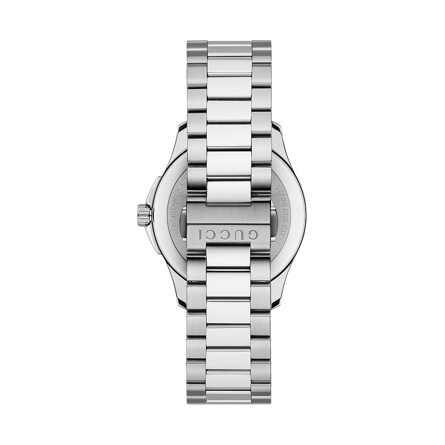  Shop Authentic Gucci G Timeless Brown Dial Silver Steel Strap Watch For Men - YA126445 - Luxxuri