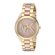 Shop Authentic Michael Kors Mini Slim Runway Rose Gold Dial Two Tone Steel Strap Watch for Women - MK3650 - Luxxuri