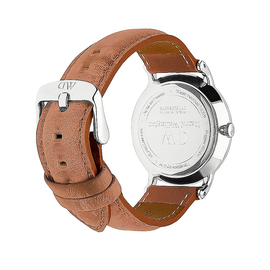  Shop Authentic Daniel Wellington Dapper Durham Analog White Dial Brown Leather Strap Watch For Women - DW00100114 - Luxxuri