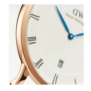  Shop Authentic Daniel Wellington Dapper Reading White Dial Black Leather Strap Watch For Men - DW00100107 - Luxxuri