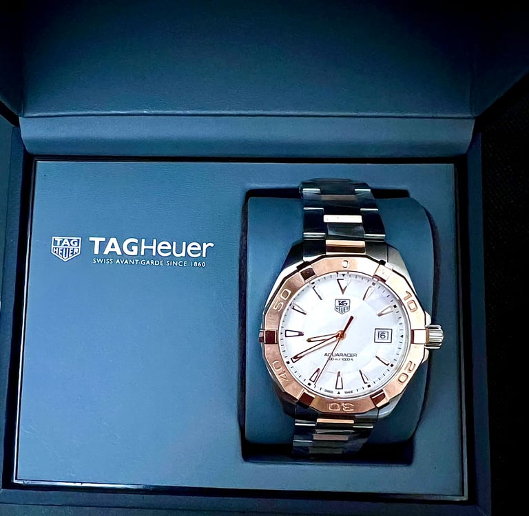  Shop Authentic Tag Heuer Aquaracer Quartz White Dial Silver Strap Watch for Men - WAY1150.BD0911 - Luxxuri