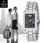  Shop Authentic Emporio Armani Classic Black Dial Silver Stainless Steel Watch For Women - AR0157 - Luxxuri