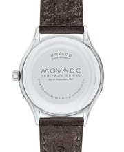  Shop Authentic Movado Heritage Moonphase Blue Dial Brown Leather Strap Watch For Women - 3650009 - Luxxuri