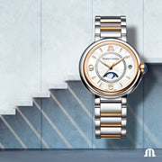  Shop Authentic Maurice Lacroix Fiaba Moonphase Mother of Pearl Dial Two Tone Steel Strap Watch for Women - FA1084-PVP13-150-1 - Luxxuri
