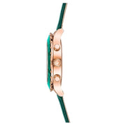  Shop Authentic Swarovski Octea Lux Chrono Emerald Green Dial Green Leather Strap Watch for Women - 5452498 - Luxxuri