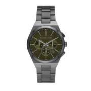  Shop Authentic Michael Kors Lennox Chronograph Black Dial Grey Steel Strap Watch For Men - MK9118 - Luxxuri