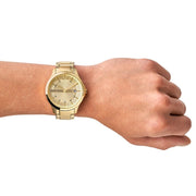 Shop Authentic Armani Exchange Hampton Chronograph Gold Dial Gold Steel Strap Watch For Men - AX2415 - Luxxuri