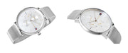  Shop Authentic Tommy Hilfiger Jenna Quartz Silver Dial Silver Mesh Bracelet Watch For Women - 1781942 - Luxxuri