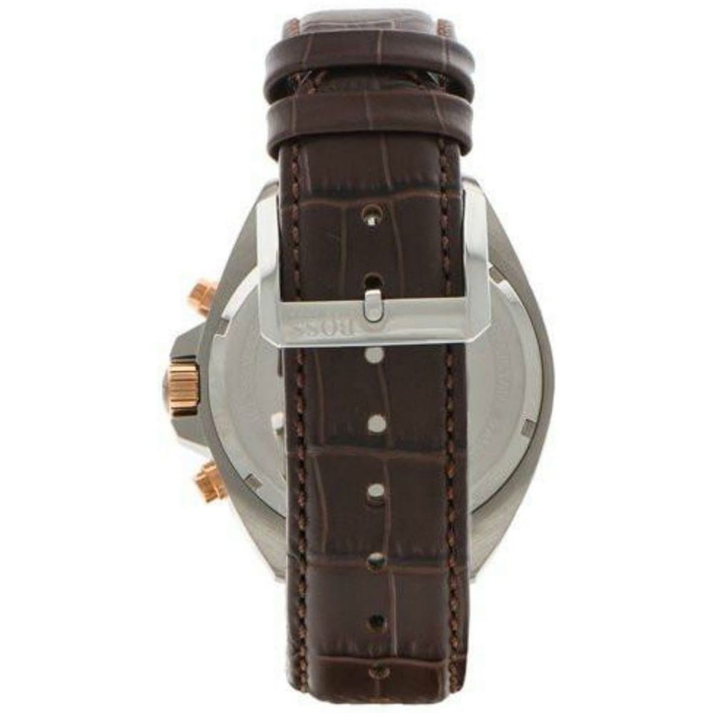  Shop Authentic Hugo Boss Driver Quartz Silver Dial Brown Leather Strap Watch For Men - HB1512881 - Luxxuri