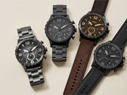  Shop Authentic Fossil Nate Chronograph Grey Dial Brown Leather Strap Watch for Men - JR1424 - Luxxuri