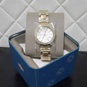  Shop Authentic Fossil Virginia White Dial Gold Steel Strap Watch for Women - ES3283 - Luxxuri