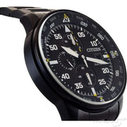  Shop Authentic Citizen Sports Eco Drive Black Dial Black Steel Strap Watch For Men - CA0695-84E - Luxxuri