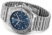  Shop Authentic Breitling Chronomat B01 42 Frecce Tricolori Blue Dial Silver Steel Strap Watch for Men - AB01344A1C1A1 - Luxxuri
