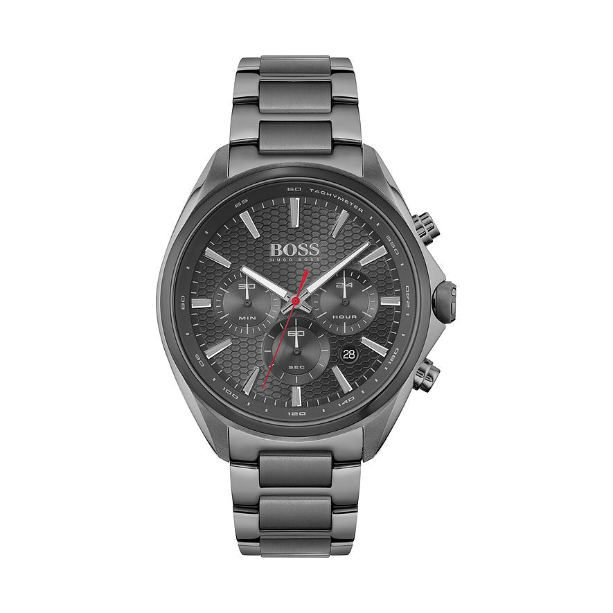  Shop Authentic Hugo Boss Distinct Grey Dial Gren Steel Strap Watch for Men - 1513858 - Luxxuri