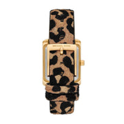  Shop Authentic Michael Kors Emery Quartz Diamonds Black Dial Cheetah Print Leather Strap Watch For Women - MK7387 - Luxxuri