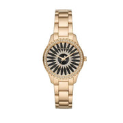  Shop Authentic Michael Kors Layton Quartz Black Dial Gold Steel Strap Watch For Women - MK6892 - Luxxuri