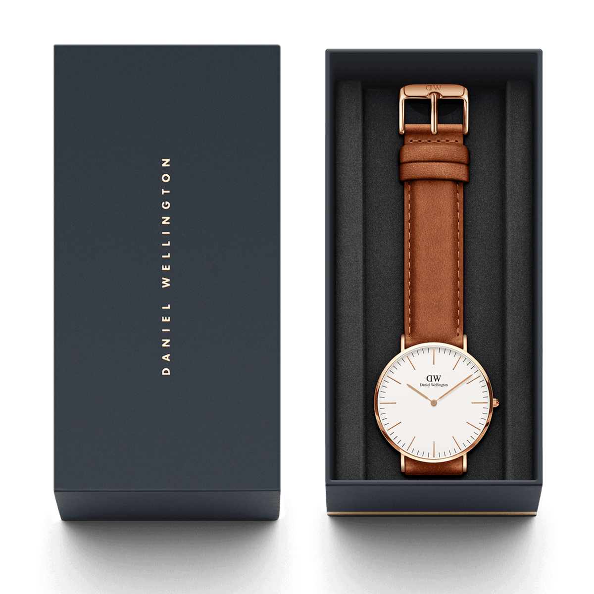  Shop Authentic Daniel Wellington Dapper Durham White Dial Brown Leather Strap Watch For Women - DW00100113 - Luxxuri
